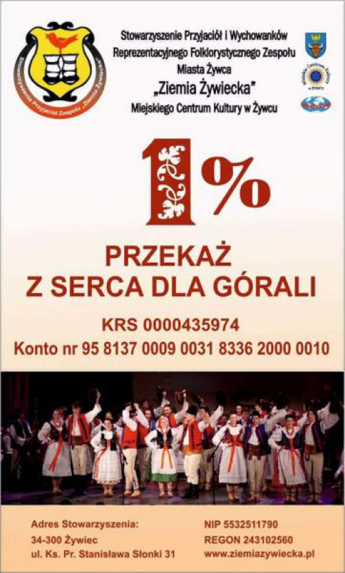 1% z serca dla górali.